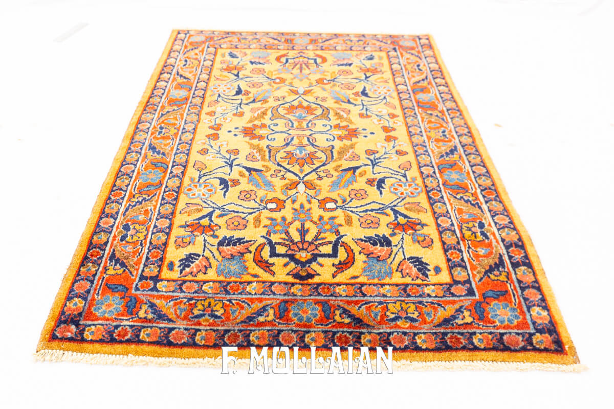 Kashan Rug Manchester Gold Color n°:673826